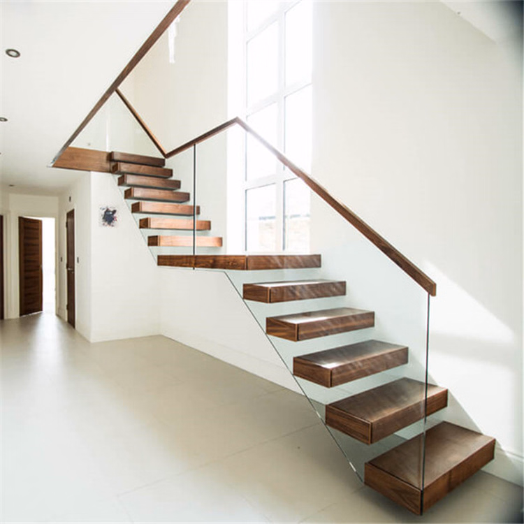 Glass stair railing installation process
