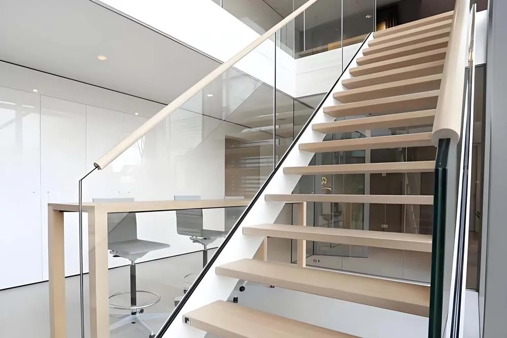 Standard glass railing installation